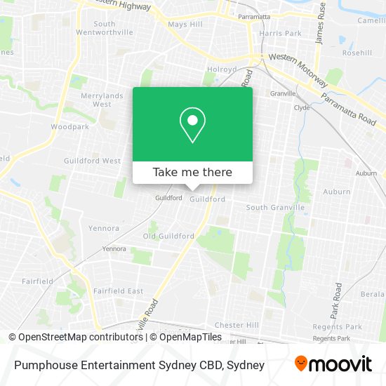 Mapa Pumphouse Entertainment Sydney CBD