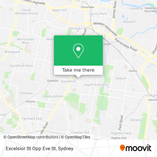 Excelsior St Opp Eve St map