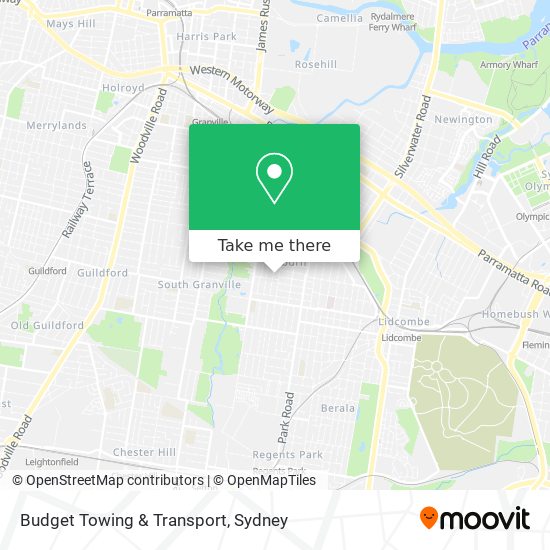 Mapa Budget Towing & Transport