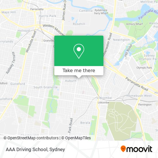 Mapa AAA Driving School