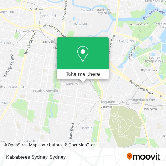 Kababjees Sydney map