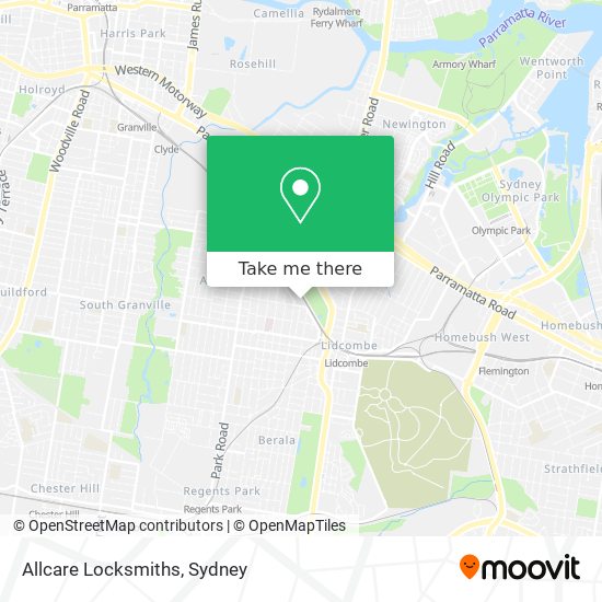 Allcare Locksmiths map