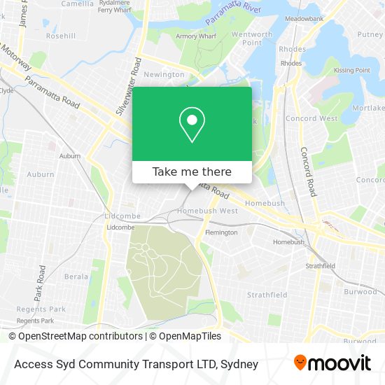 Mapa Access Syd Community Transport LTD