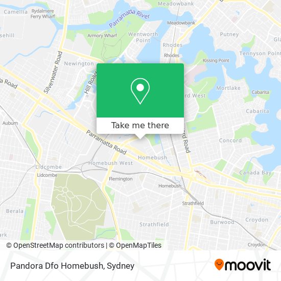 Mapa Pandora Dfo Homebush