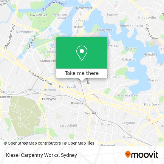 Kiesel Carpentry Works map