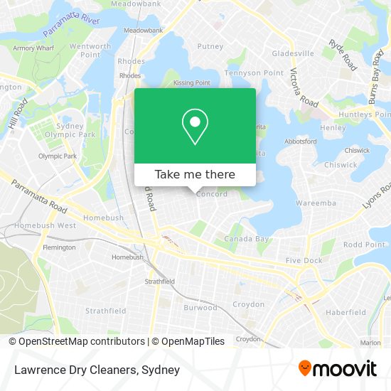 Mapa Lawrence Dry Cleaners