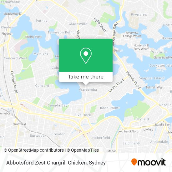 Abbotsford Zest Chargrill Chicken map