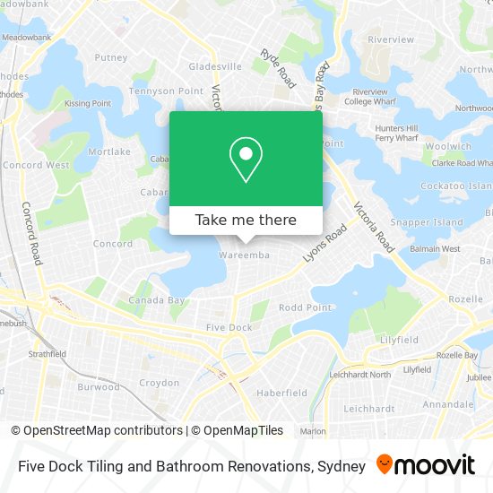 Five Dock Tiling and Bathroom Renovations map