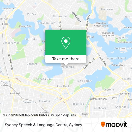 Mapa Sydney Speech & Language Centre