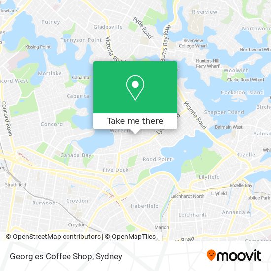 Georgies Coffee Shop map