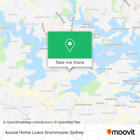 Aussie Home Loans Drummoyne map