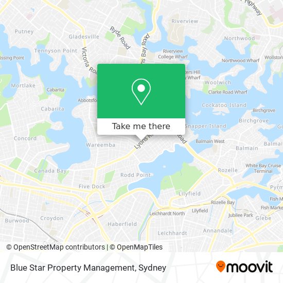 Blue Star Property Management map