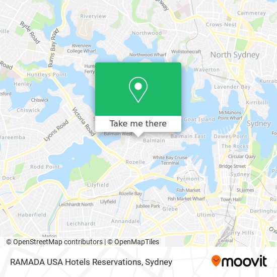 RAMADA USA Hotels Reservations map