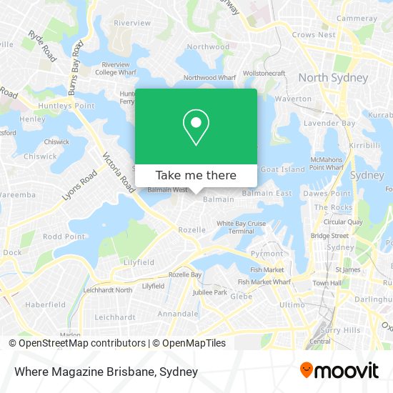 Where Magazine Brisbane map