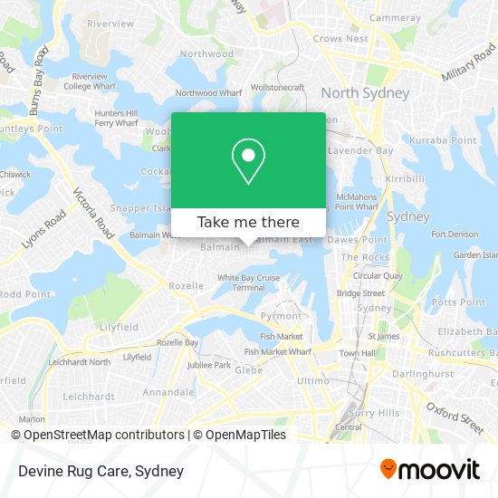 Devine Rug Care map