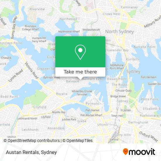 Austan Rentals map