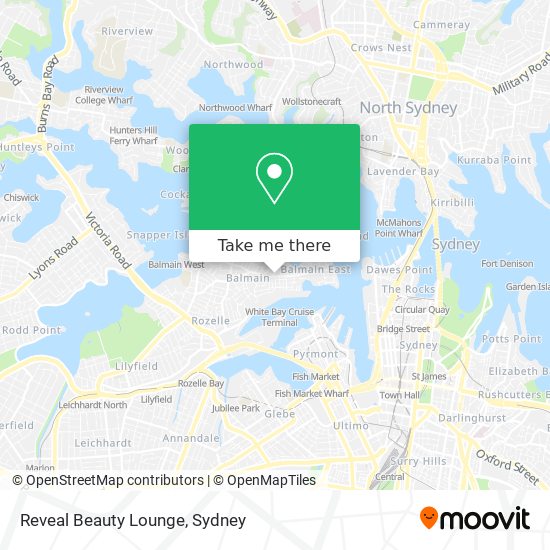 Reveal Beauty Lounge map