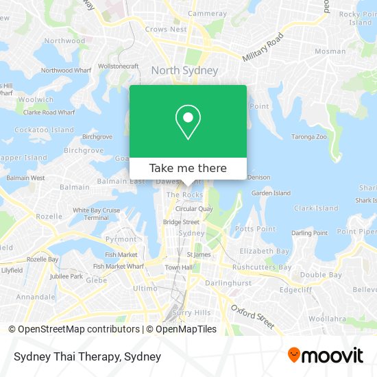 Mapa Sydney Thai Therapy