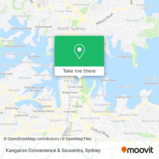 Kangaroo Convenience & Souvenirs map