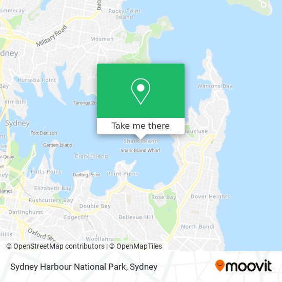 Sydney Harbour National Park map