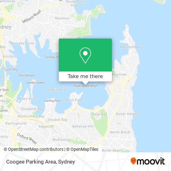 Coogee Parking Area map