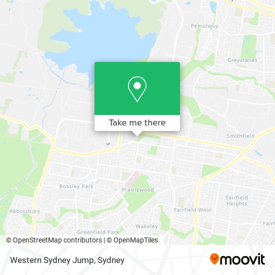 Western Sydney Jump map