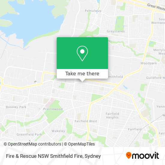 Fire & Rescue NSW Smithfield Fire map