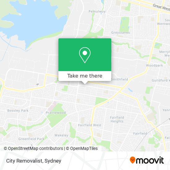 City Removalist map