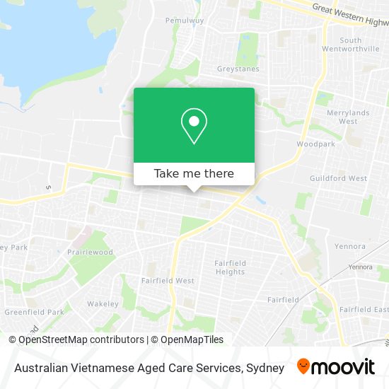 Australian Vietnamese Aged Care Services map