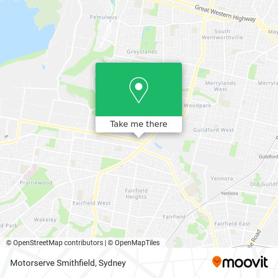 Motorserve Smithfield map