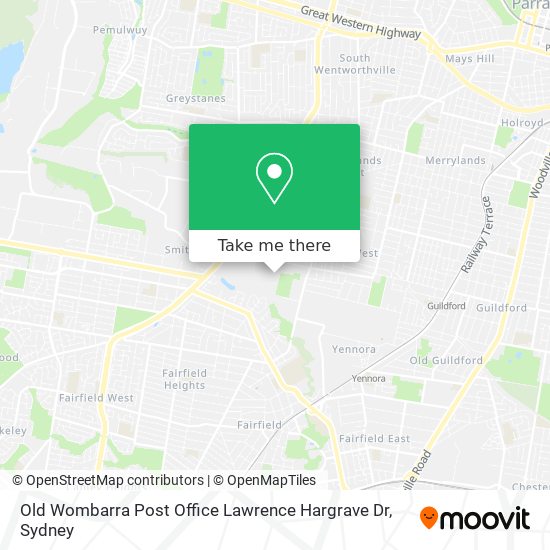 Mapa Old Wombarra Post Office Lawrence Hargrave Dr