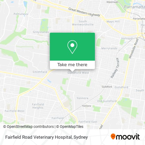 Fairfield Road Veterinary Hospital map
