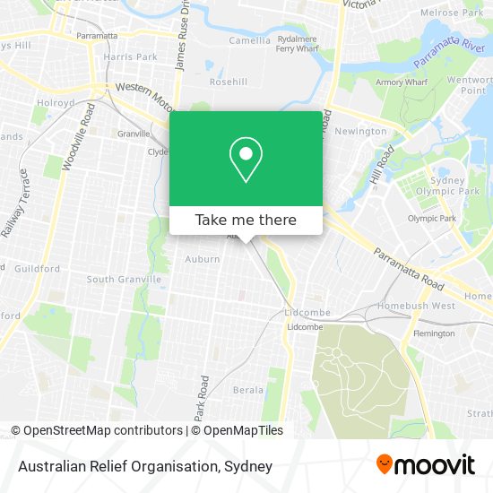 Mapa Australian Relief Organisation