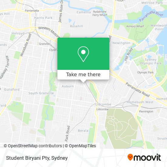 Student Biryani Pty map