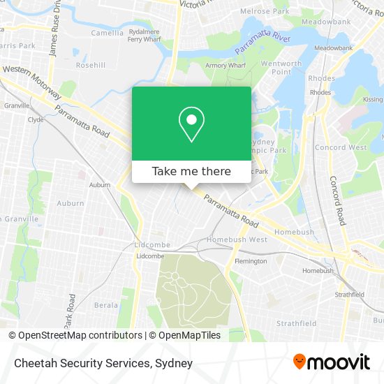 Cheetah Security Services map