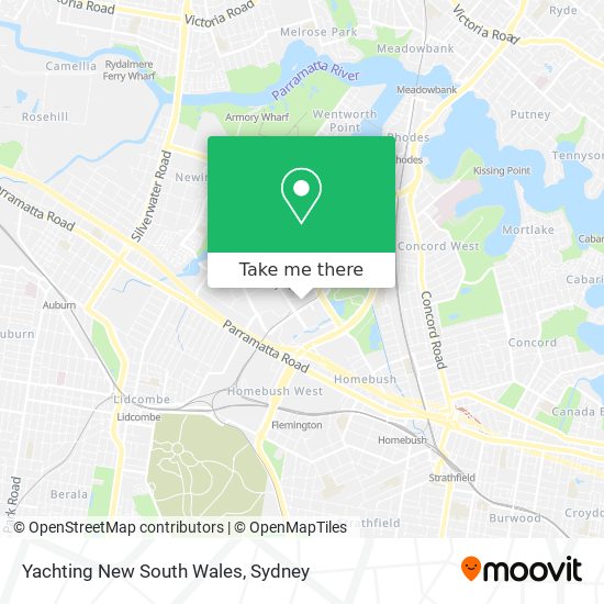 Mapa Yachting New South Wales