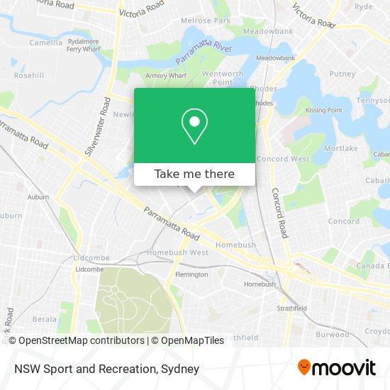 Mapa NSW Sport and Recreation