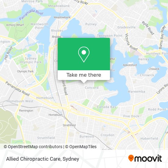 Allied Chiropractic Care map