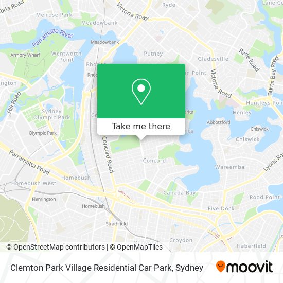 Clemton Park Village Residential Car Park map