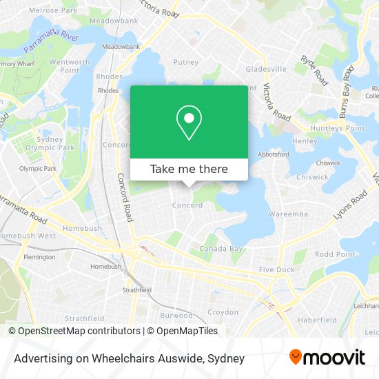 Mapa Advertising on Wheelchairs Auswide