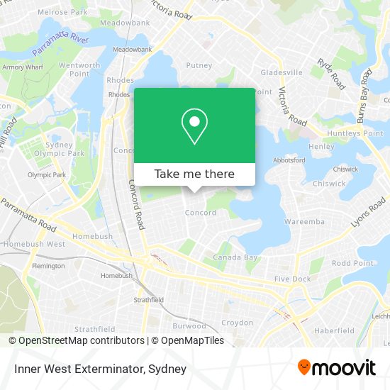 Inner West Exterminator map