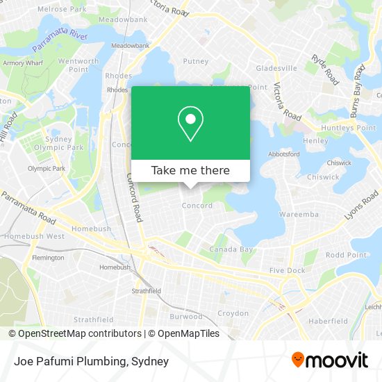 Mapa Joe Pafumi Plumbing