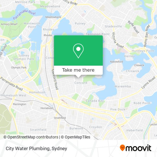 City Water Plumbing map