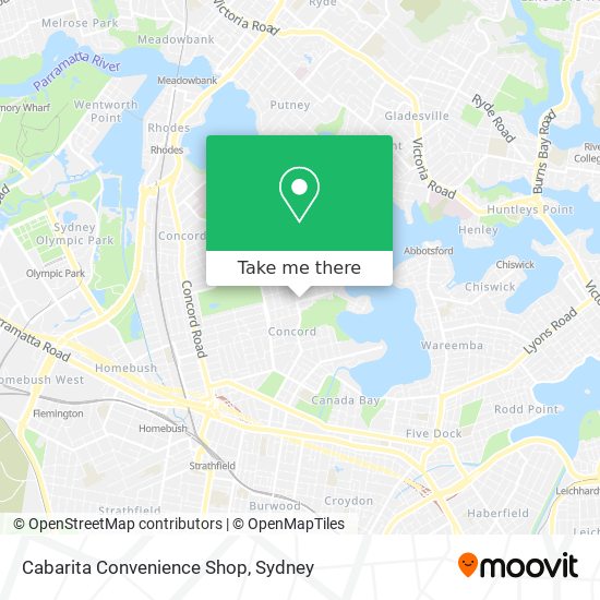 Mapa Cabarita Convenience Shop