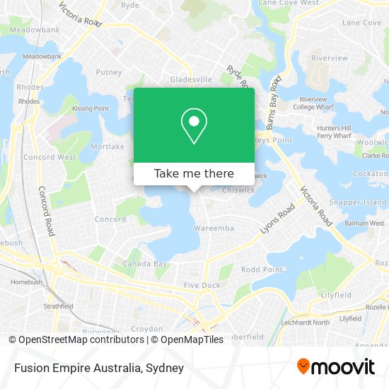Fusion Empire Australia map