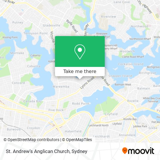 Mapa St. Andrew's Anglican Church