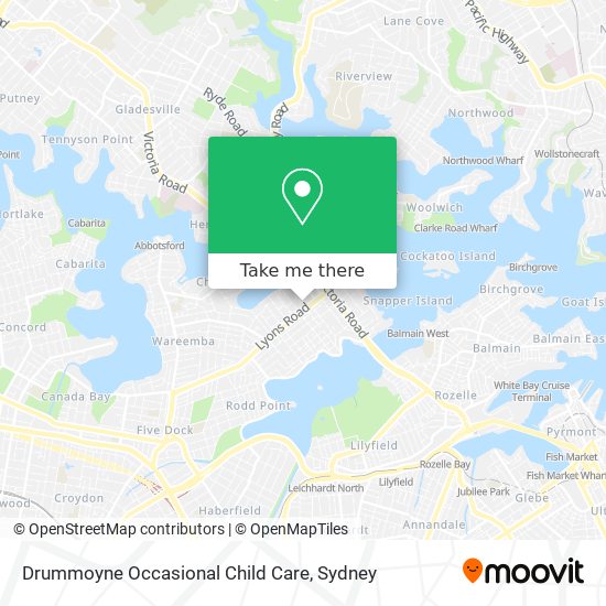 Mapa Drummoyne Occasional Child Care