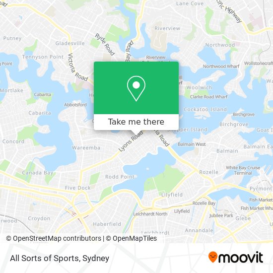 All Sorts of Sports map