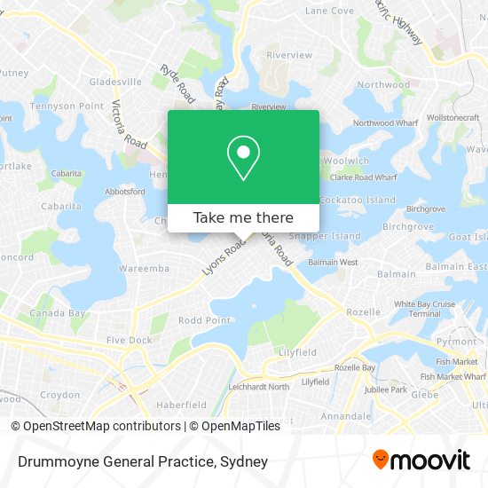 Mapa Drummoyne General Practice