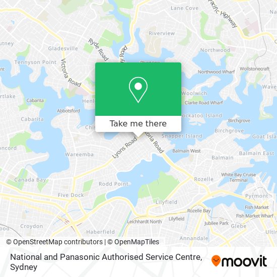 Mapa National and Panasonic Authorised Service Centre